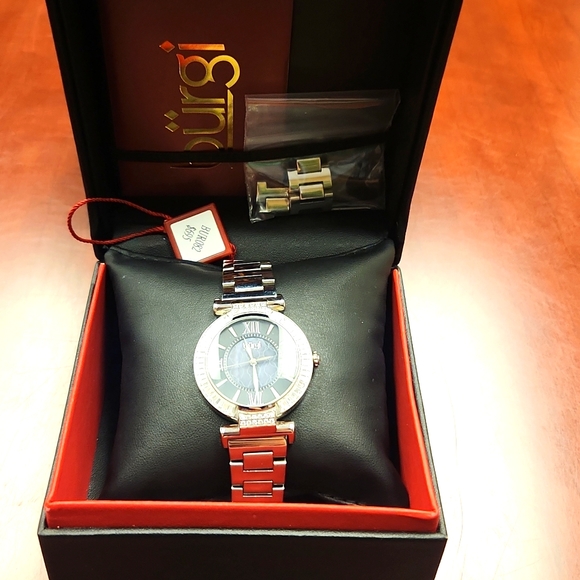 Burgi Watch Silver Band